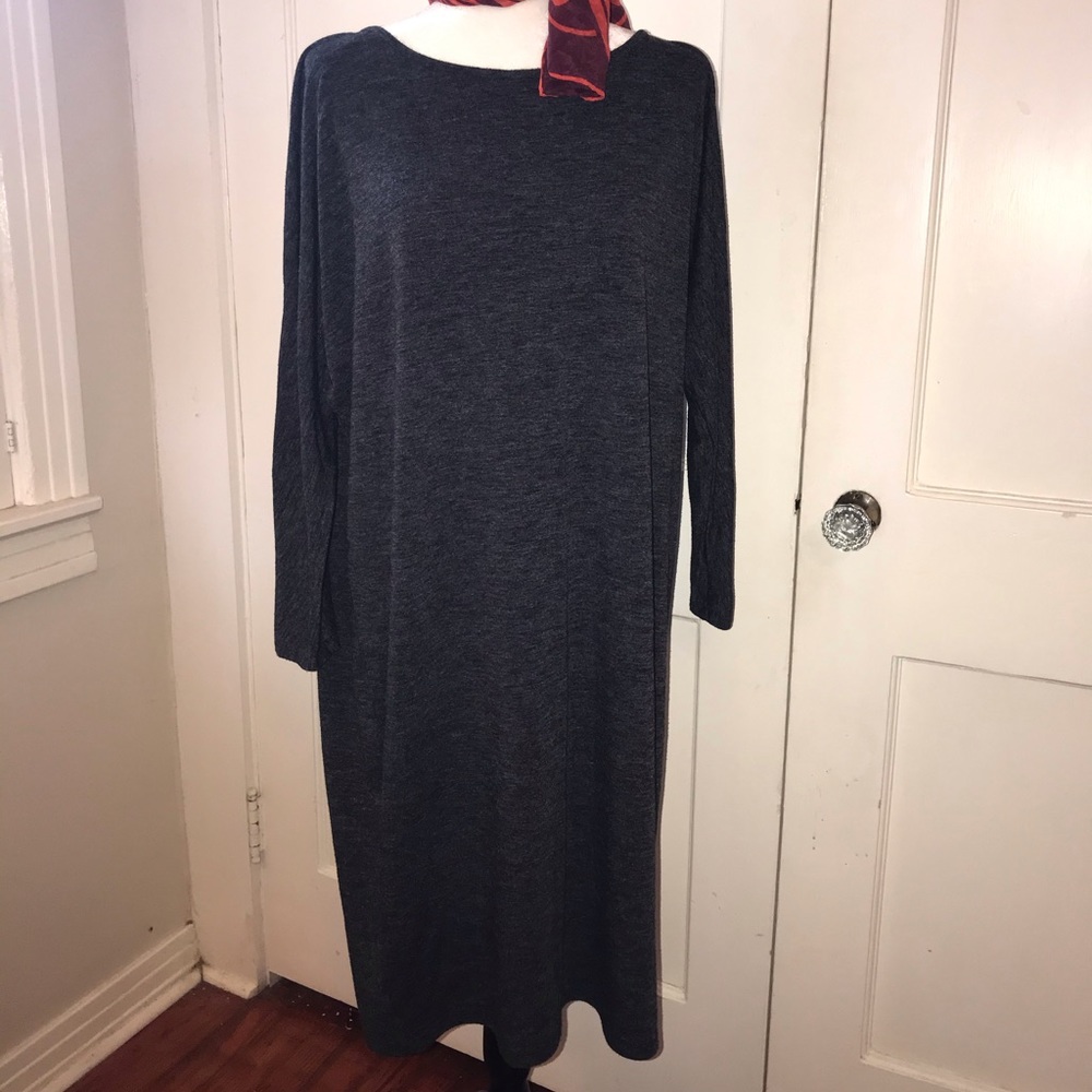 Old Navy charcoal gray knee length tunic dress XLT